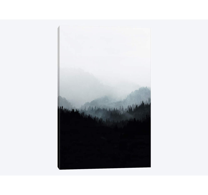 « bois v. y ii » par mareike böhmer, impression sur toile tendue, H 26 po x l 18 po x P 1,5 po, Toile encadrée noire