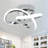 1-Chromium colored dimmable LED ceiling light