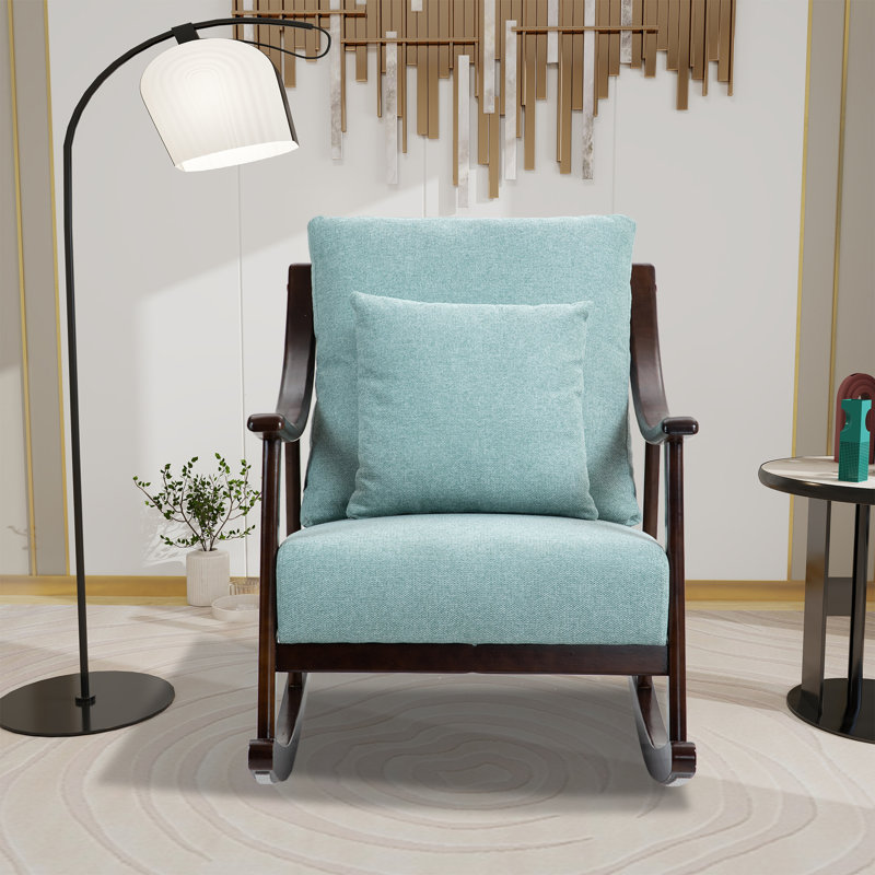 Chaise berçante Ennette, Vert clair
