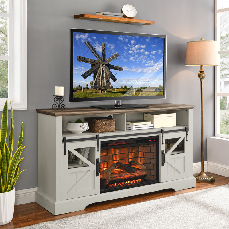 Meuble télé 60 po - Blanc Jasmine