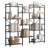 4-Tier Industrial Bookshelf with 11 Adjustable Shelves, Rustic Large Etagere for Living Room or Office-1525474111