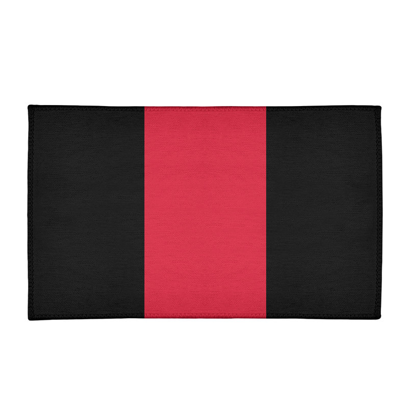 Tapis de zone rouge/noir, Rectangle 3 pi x 5 pi