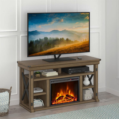 Meuble télé avec foyer pour téléviseur de 60 po ou moins