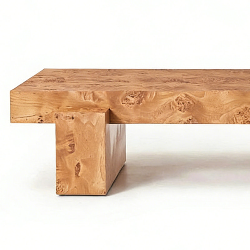 Table basse simple de style français, H 13,8 po x L 55,1 po x l 31,5 po