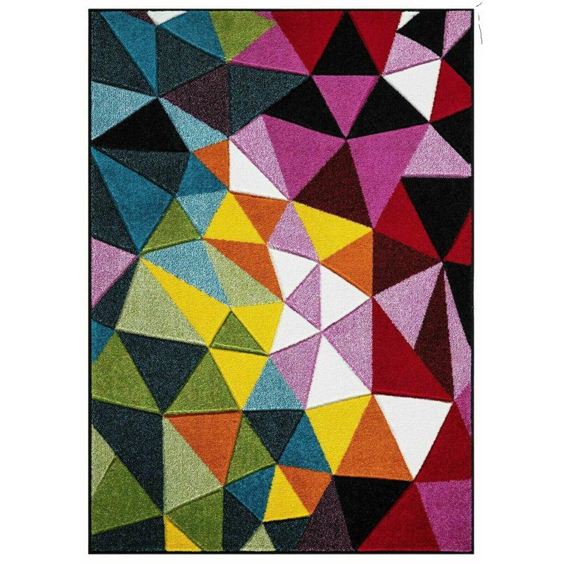 Gidja Geometric Area Rug, Rectangle 120 x 170cm