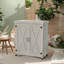 Banc d'extérieur avec armoire de rangement et table de travail en métal-1733800545