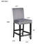 Ensemble de table de salle à manger 5 pièces à hauteur de comptoir avec une table de salle à manger en faux marbre et quatre chaises rembourrées en velours-2043518399