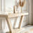 60 Inches Vintage Distressed Wood Console Table-205691495
