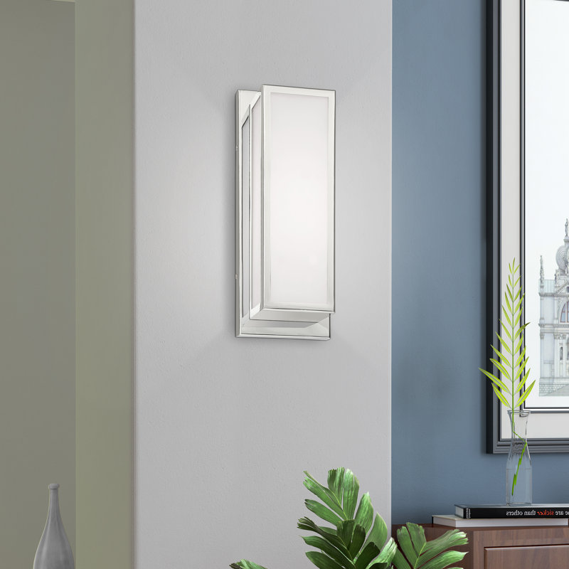 Aminah Dimmable LED Bath Bar, Polished Chrome