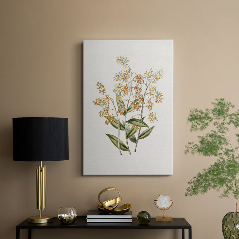 Motif floral rétro avec motif floral - Cavas, H 18 po x l 12 po