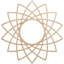 Médaillon de plafond ajouré en bois d'aulne de 16 po x P 6 1/8 po x T 1/4 po-63411673-63411674