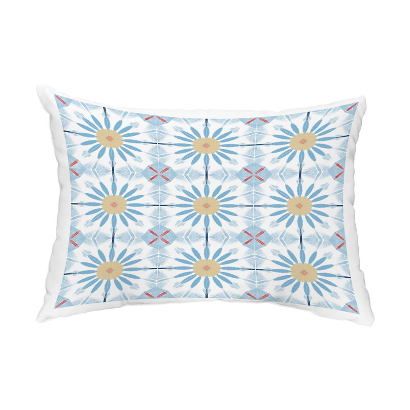 Oreiller rectangulaire Chaney, Bleu pâle