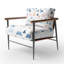 Chaise d'appoint géométrique Kids - fauteuil Mini Mountains Blue-1450296132