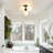 3-Light Modern Iron Glass Cover Globe Semi Flush Mount Lighting for Living Room/Bedroom-1246648266