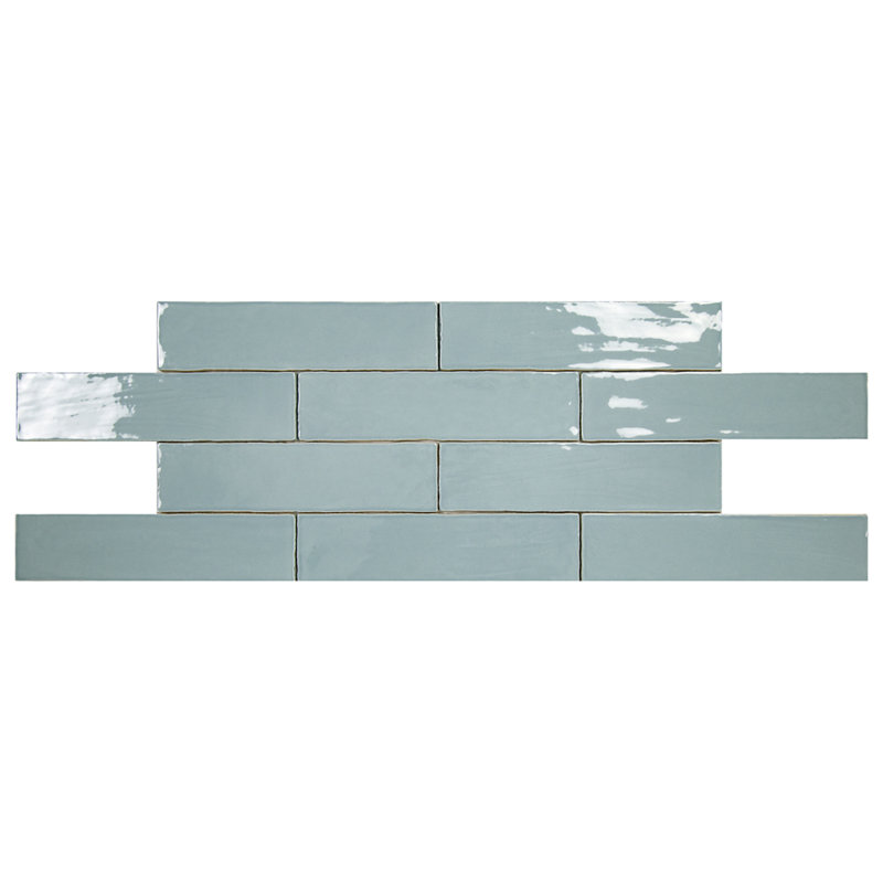 Carreau de sol en céramique pour mur et plancher 3 "x 12" Subway Tile, Bleu Égée