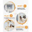Arbre à chat H 23,6 po Dustyn-466881848