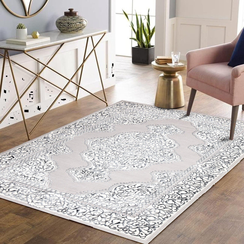 Brekka Abstract Area Rug, Round 120cm