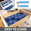 Doublure de tablette et de tiroir de qualité supérieure, tissu rembourré épais, absorbant, imperméable, antidérapant, non adhésif, doublures pour armoires de cuisine, armoires (bleu médical) (12 po x 59 po) (fabrication américaine)-56614949-101170186