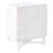 Boatwright 18'' W Nightstand – Contemporary Coastal Table with Rattan Cabinet & Crossed Base Design-136983338