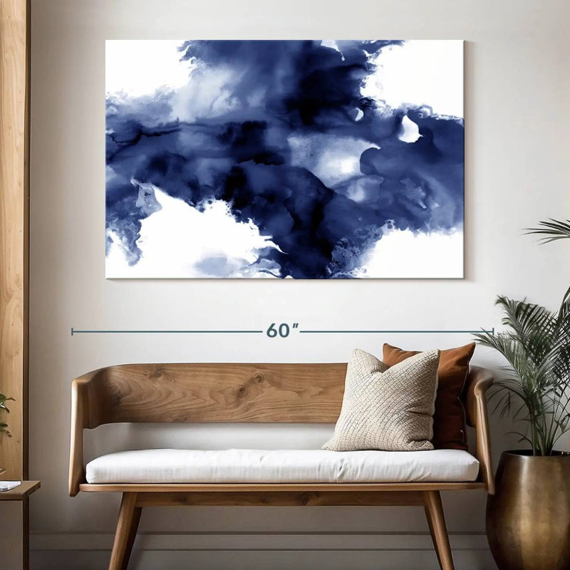Avery Derive In Indigo I, H 34 po x l 51 po