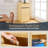 Restaurant Trash Can Cabinet With Tray Holder,40 Gallon Wooden Garbage Can-109555003