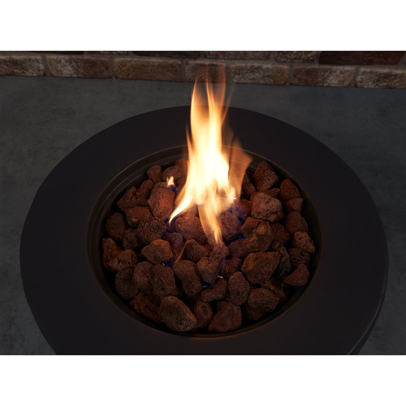 Curved Natural Gas Smokeless Fire Pit