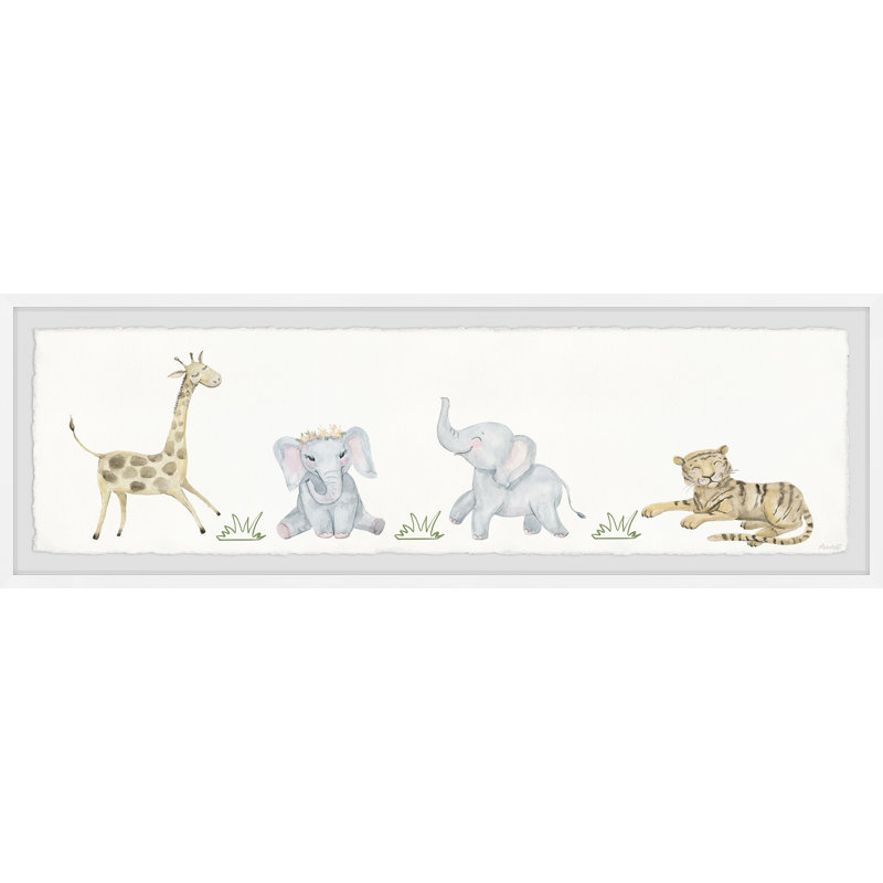 «Briana Jungle Playames», reproduction encadrée, H 10 po x l 30 po x P 1,5 po