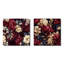 Ellesmere - Ensemble de 2 collages floraux carrés-101850656-101850658