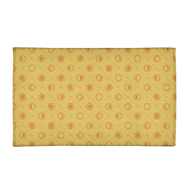 Tapis jaune lune phases, Rectangle 4 pi x 6 pi