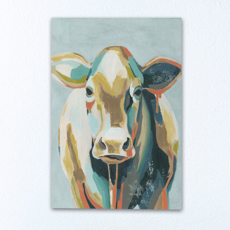 « couleur vaches ii », reproduction sur toile tendue, H 18 po x l 12 po x P 1,5 po