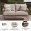Causeuse d'extérieur avec coussin Kumail