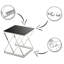 Ewert Glass Top Cross Legs Nesting Tables