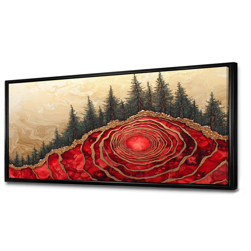 Gerolamo - Landscapes Canvas Art Print, H 28 po x l 60 po, Cadre flottant, Noir