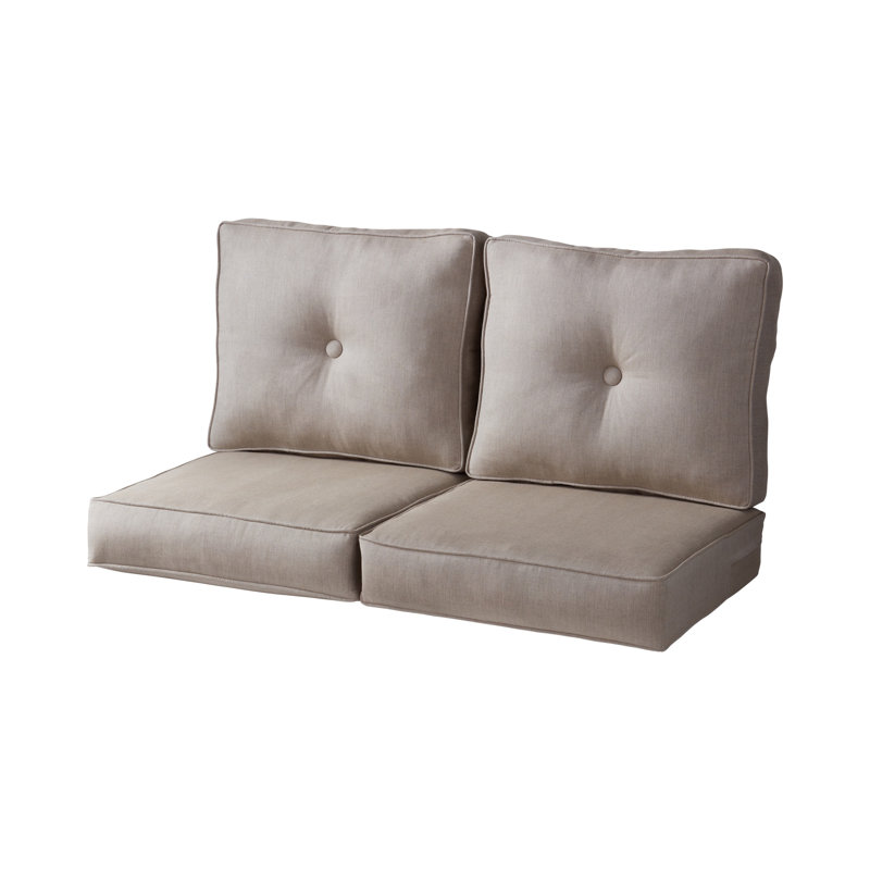 Sunbrella 4-Piece Deep Seat Cushion Set, Cast Ash