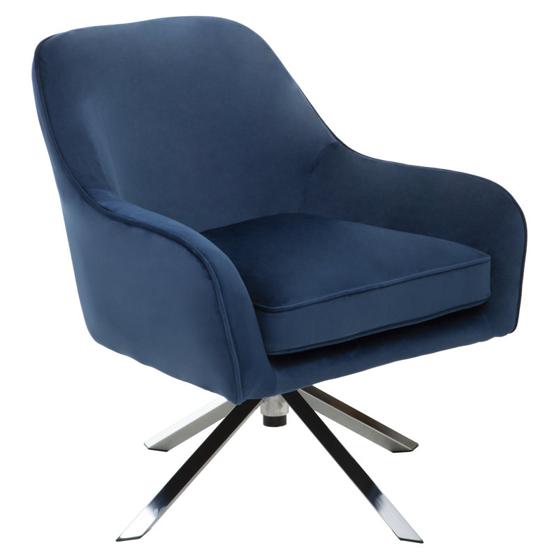 Avery Velvet Chair, Blue
