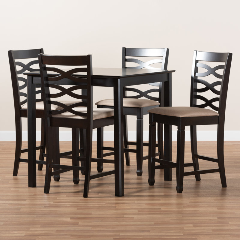 4 - Person Four Leg Dining Set, Sand