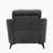 39"W Gray Woven Fabric Chair-871160898