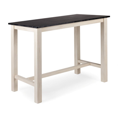 Sonoma Pub Table - Antique White/European Black
