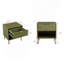 Table de chevet cannelée 20 | Rangement pour chambre moderne vert olive Olive | Idée de cadeau-607881593