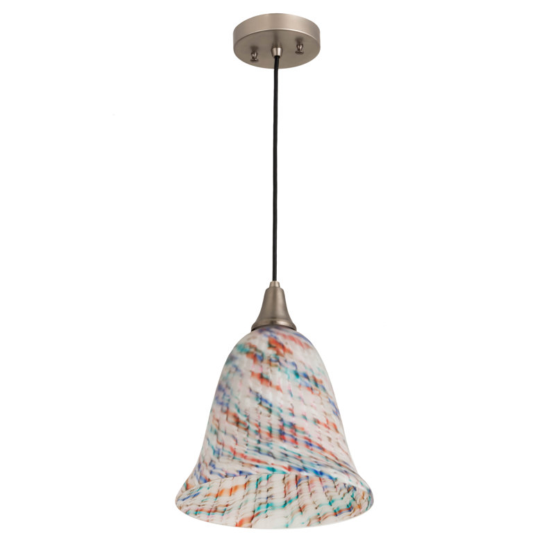 Luminaire suspendu paon en verre Peacock