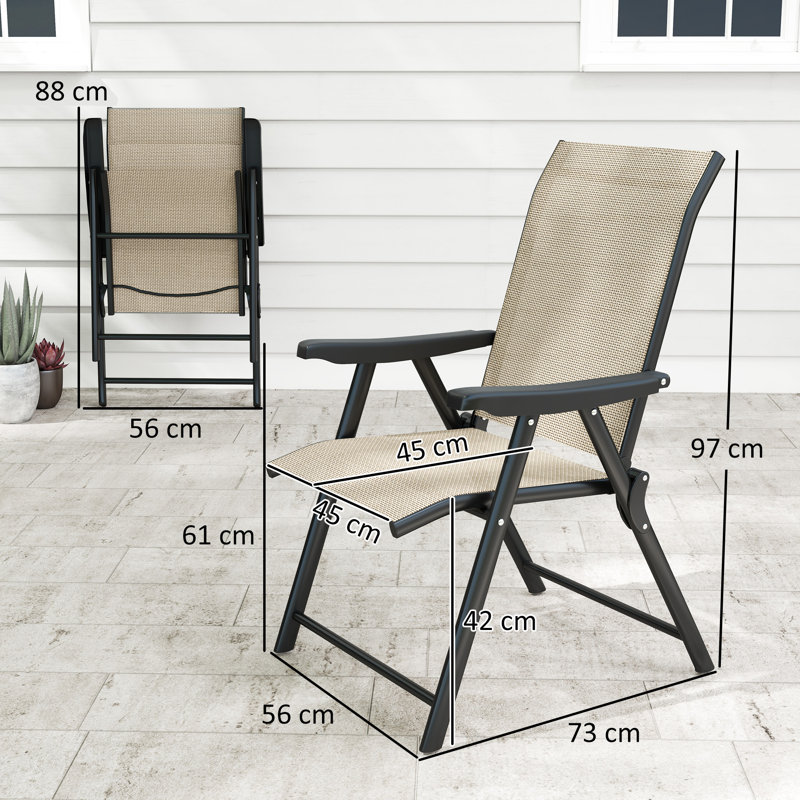 Folding Patio Dining, Black/Grey