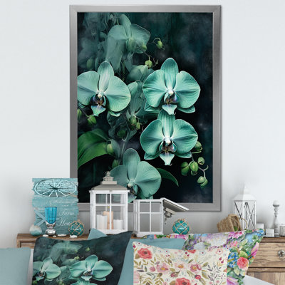 Fantaisie, orchidée verte, paysages de rêve