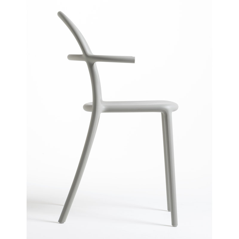 Generic C Arm Chair, Gray