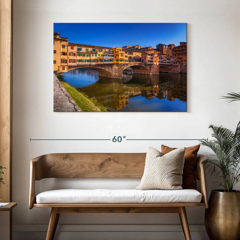Lilie Ponte Vecchio à Florence, H 30 po x l 45 po
