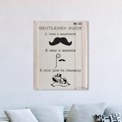 Gentlemen Guide - Impression sur toile
