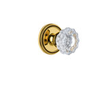 Grandeur Soleil Rosette Single Dummy with Versailles Crystal Door Knob