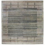Silk Treasures Geometric Area Rug in Gray