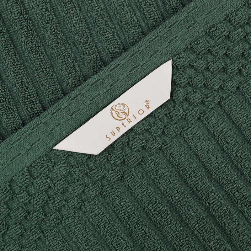 Ensemble de serviettes de bain Kaelea Soho, Paquet de 12 serviettes de toilette, Vert forêt
