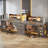 96.5'' Gaming Desk Executive Desk And File Storage Cabinet-1609738671