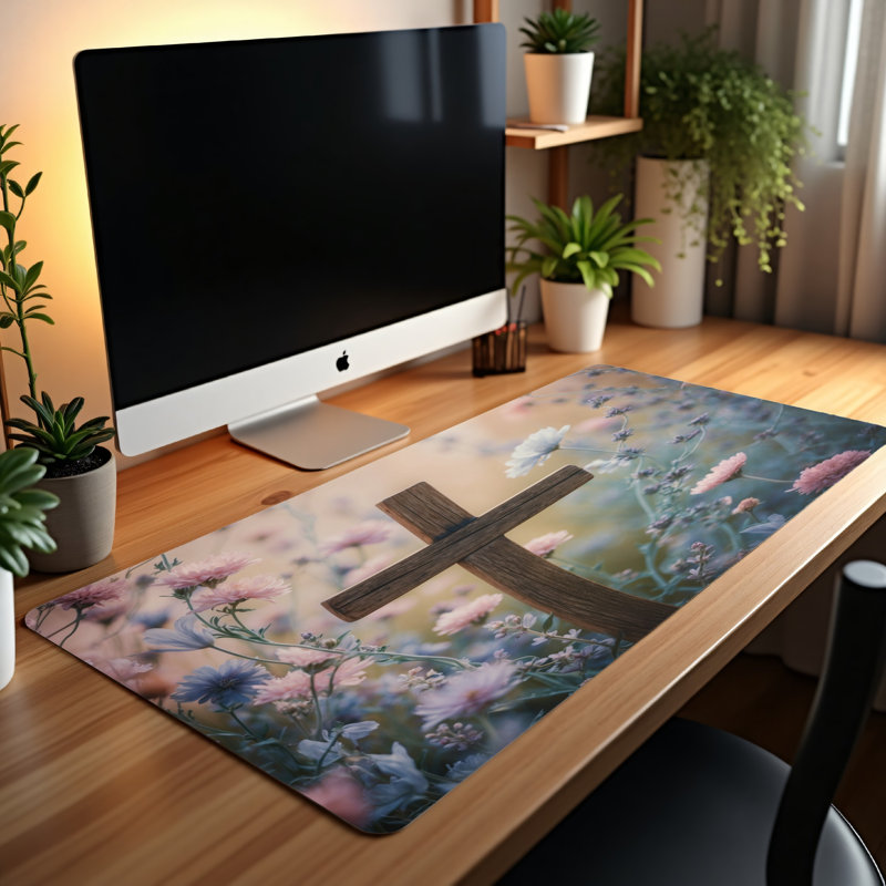 Polyester Desk Pad, 31.5x15.5